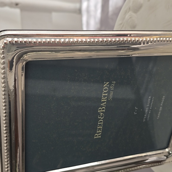 NWOT Reed & Barton Made In Italy Sterlng Silver Beaded Picture Frame 5"x7" - Picture 5 of 13
